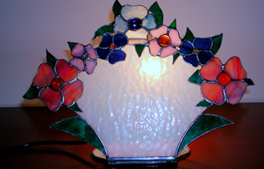 fiori lampada tiffany