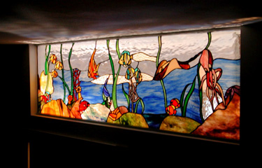 acquario vetrata tiffany